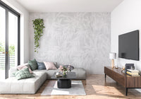 Wandbild mit blassem Alabaster-Laubtextur