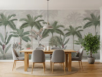 Vintage tropisches botanisches Wandbild