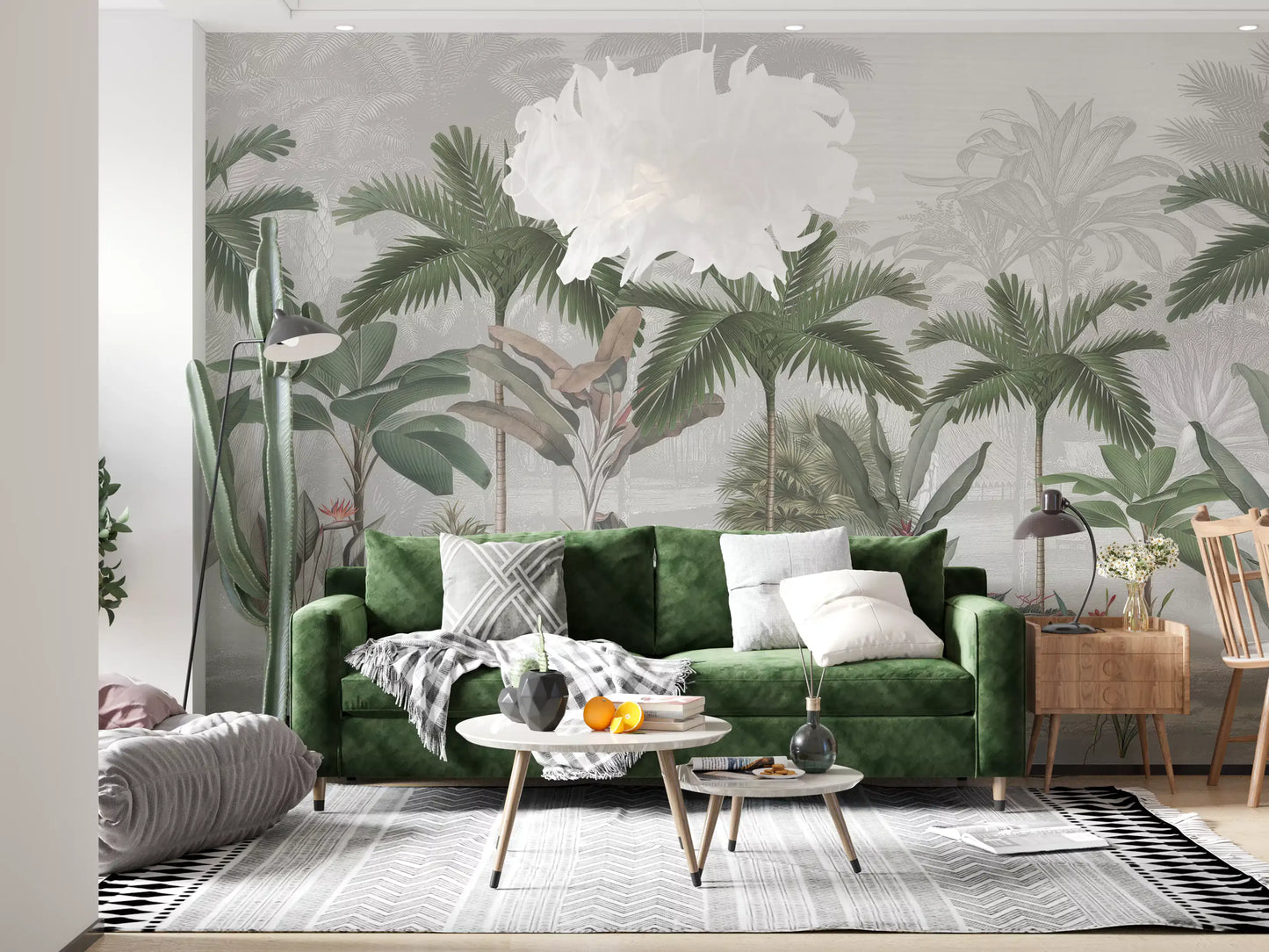 Vintage tropisches botanisches Wandbild
