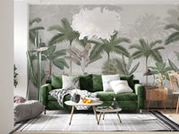 Vintage tropisches botanisches Wandbild