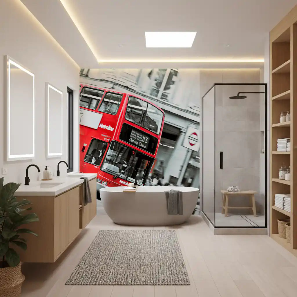 London Calling Oxford Circus Double Decker Wall Mural