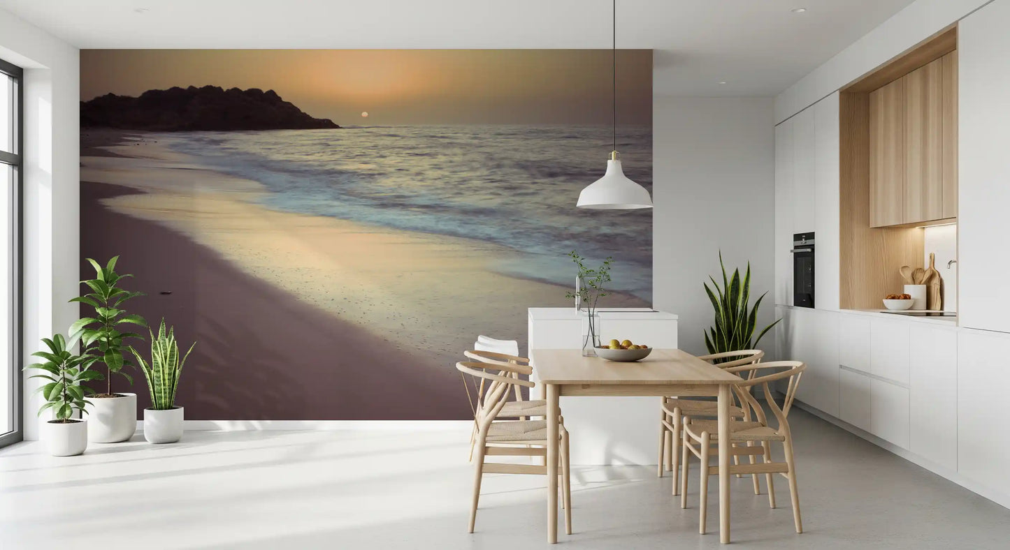 Wandbild Goldene Stunde Küstenlinie