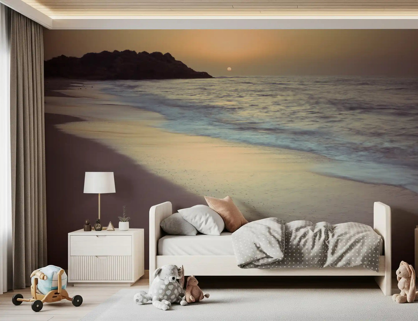 Wandbild Goldene Stunde Küstenlinie