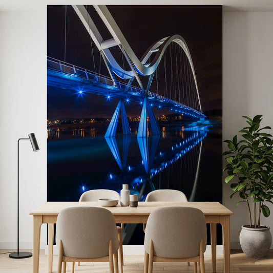 Stockton Infinity Bridge Nocturnal Glow Wall Mural
