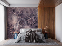 Wandbild Rauchiger Lavendel Botanischer Blumenstrauß
