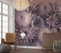 Wandbild Rauchiger Lavendel Botanischer Blumenstrauß
