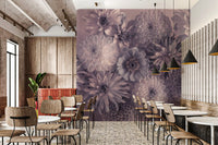 Wandbild Rauchiger Lavendel Botanischer Blumenstrauß