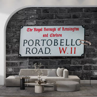 Wandbild Backsteinmauer im West-London-Bezirk