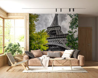 Wandbild mit Pariser Himmelsperspektive