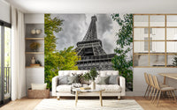 Wandbild mit Pariser Himmelsperspektive