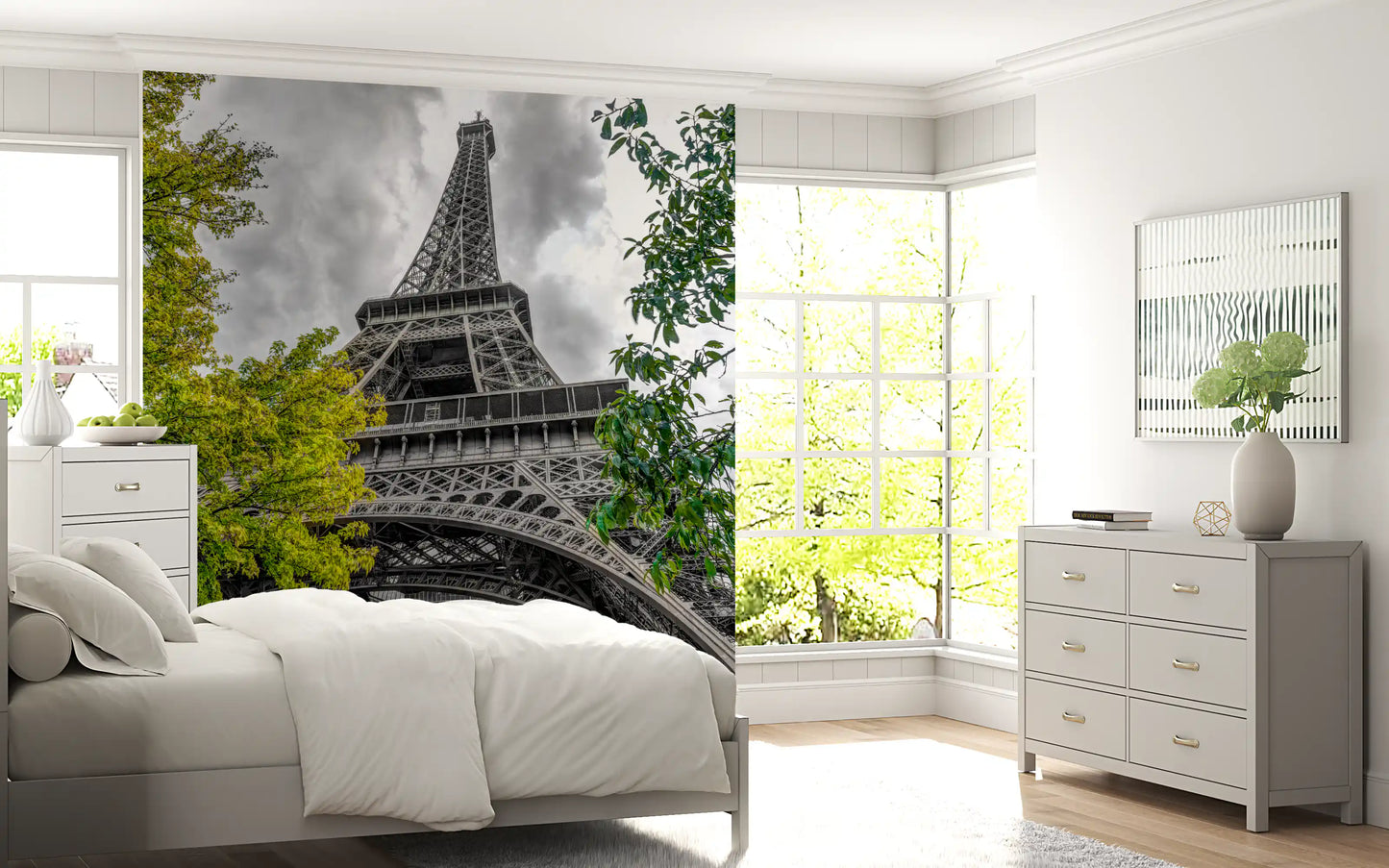 Wandbild mit Pariser Himmelsperspektive