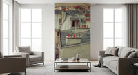 Wandbild Vintage Paris Skyline aus der Vogelperspektive