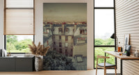Wandbild Vintage Paris Skyline aus der Vogelperspektive