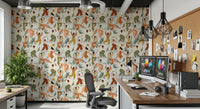 Earthy Boho Rhythms and Dancing Figures Wallpaper⁠