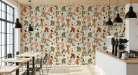 Earthy Boho Rhythms and Dancing Figures Wallpaper⁠