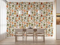 Earthy Boho Rhythms and Dancing Figures Wallpaper⁠