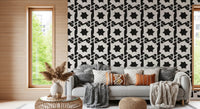 Tapeten mit ineinandergreifender monochromatischer Geometrie