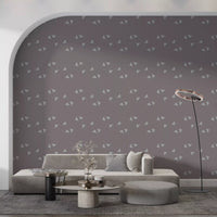 Tapet cu triunghiuri minimaliste scandinave în nuanță moale de mauve⁠