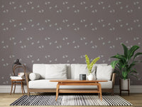 Tapet cu triunghiuri minimaliste scandinave în nuanță moale de mauve⁠
