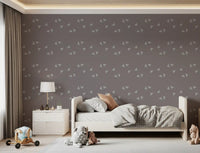 Tapet cu triunghiuri minimaliste scandinave în nuanță moale de mauve⁠