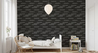 Abstrakte urbane minimalistische Graustufen-Ziegel-Tapete