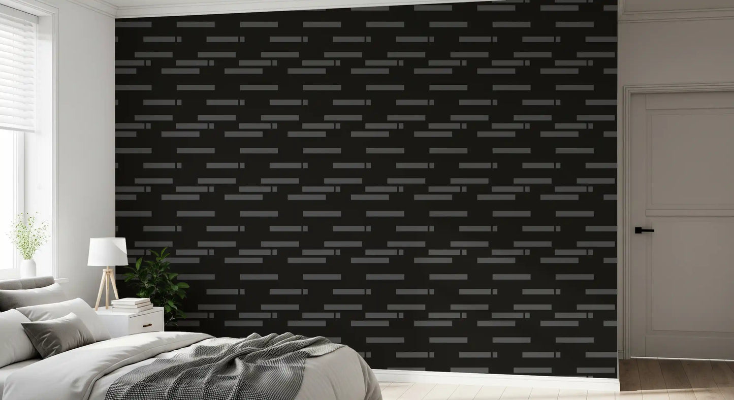 Abstrakte urbane minimalistische Graustufen-Ziegel-Tapete
