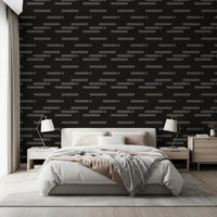 Abstrakte urbane minimalistische Graustufen-Ziegel-Tapete