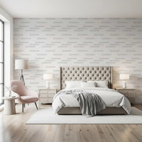 Scandi Neutral Streifenblock Tapete