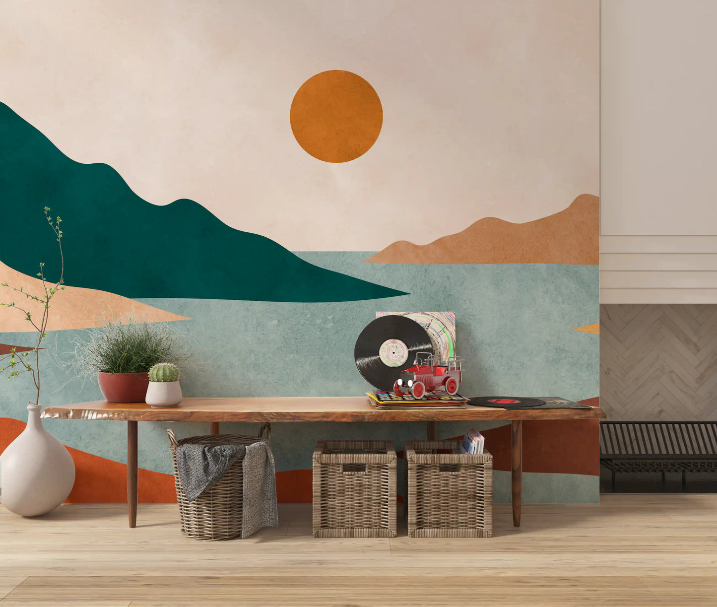 Murale da parete paesaggio minimalista Terra Tranquilla