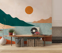Murale da parete paesaggio minimalista Terra Tranquilla