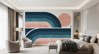 Fresque Murale Arcs Horizon Nostalgique