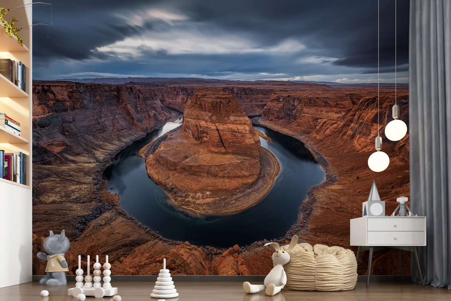 Papier peint panoramique Majestic Horseshoe Bend Canyon Vista