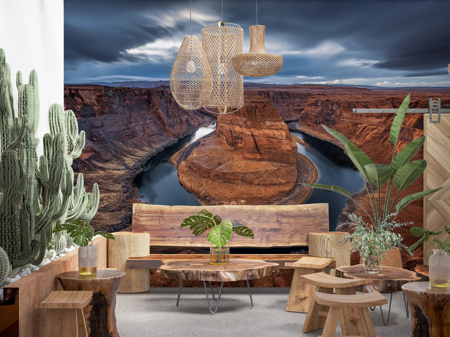 Papier peint panoramique Majestic Horseshoe Bend Canyon Vista