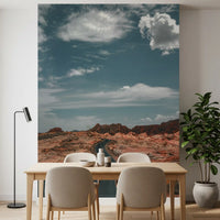 Wandbild Winding Desert Highway