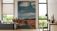 Wandbild Winding Desert Highway