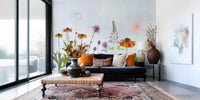 Dreamy Pastel Wildflower Garden Wall Mural