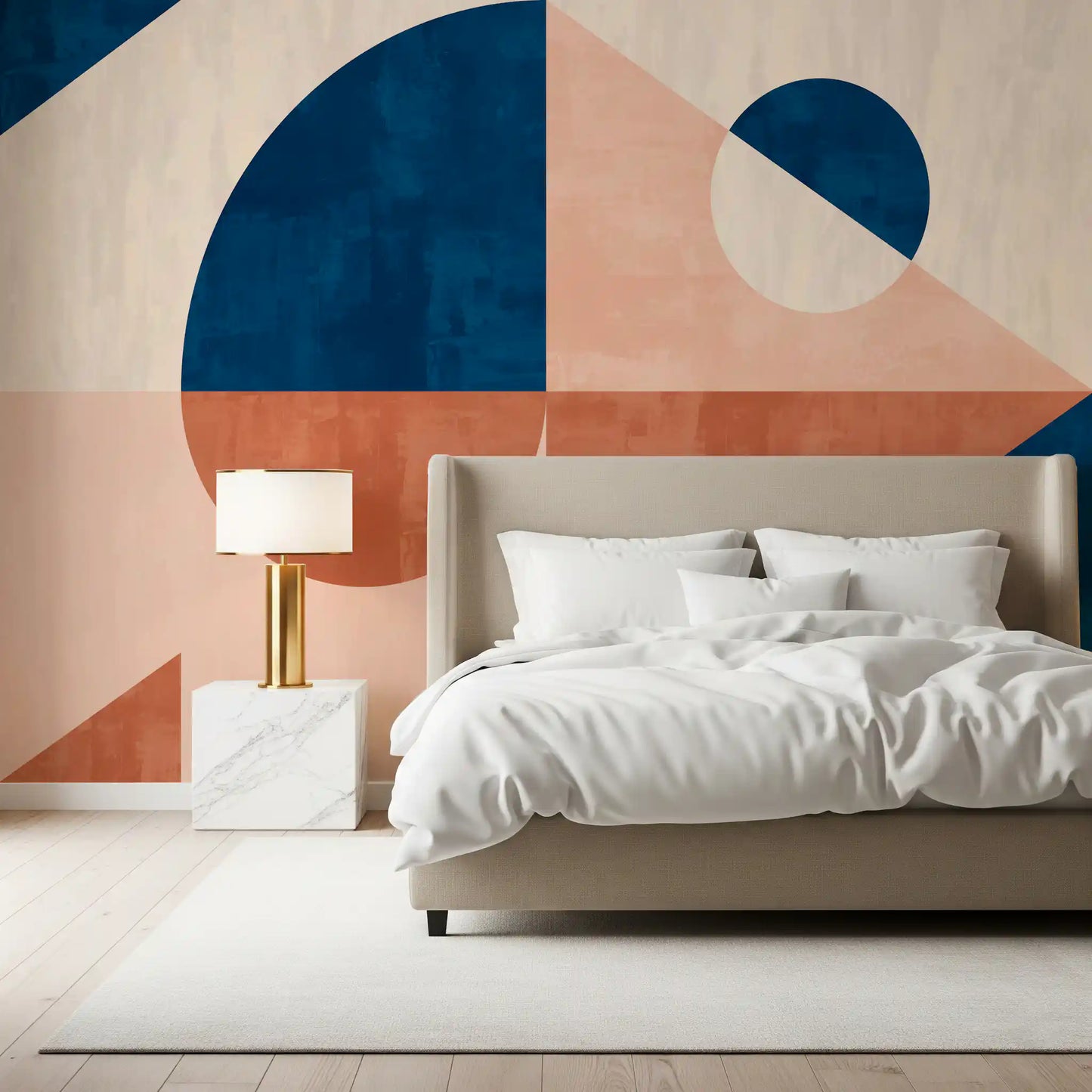 Formas geométricas abstratas de meados do século Wall Mural