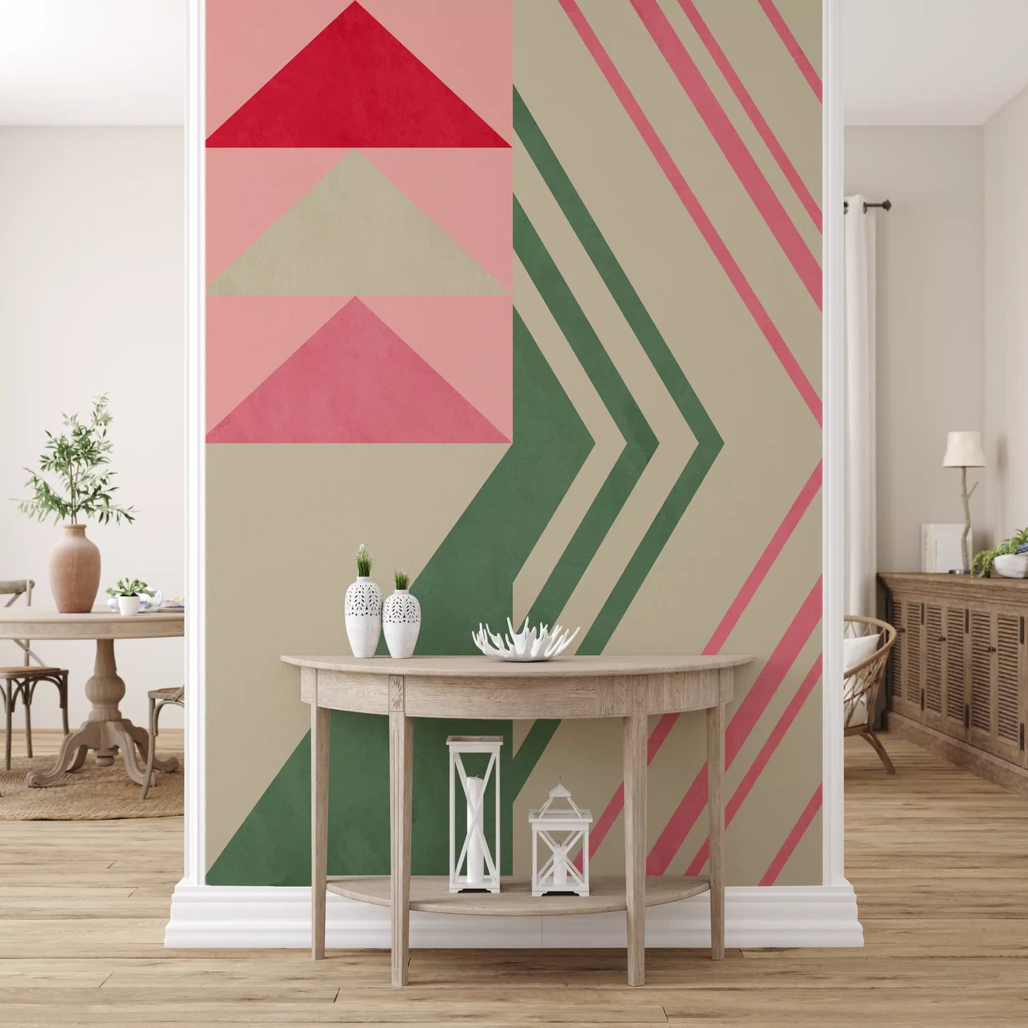 Harmonia do Triângulo Geométrico Wall Mural
