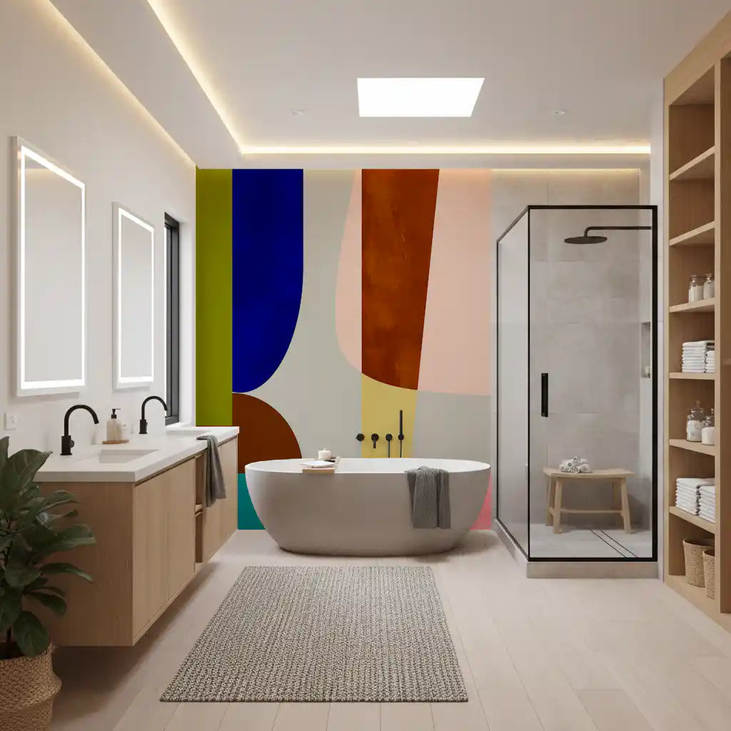 Pictură murală modernă de mijloc de secol