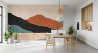 Minimalistisches Wandbild mit Wüstenberg-Panorama