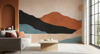 Minimalistisches Wandbild mit Wüstenberg-Panorama