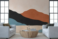 Minimalistisches Wandbild mit Wüstenberg-Panorama
