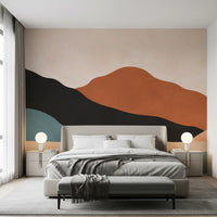 Minimalistisches Wandbild mit Wüstenberg-Panorama