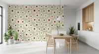 Murale da parete Retro Sage Daisy Meadow