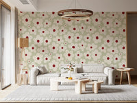 Murale da parete Retro Sage Daisy Meadow
