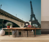 Parisian Riverside Landmark Wall Mural