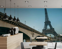 Parisian Riverside Landmark Wall Mural