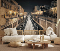 Nocturnal City Light Motion Wall Mural