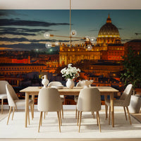 Roman Twilight Basilica View Wall Mural
