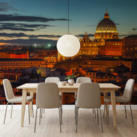 Roman Twilight Basilica View Wall Mural